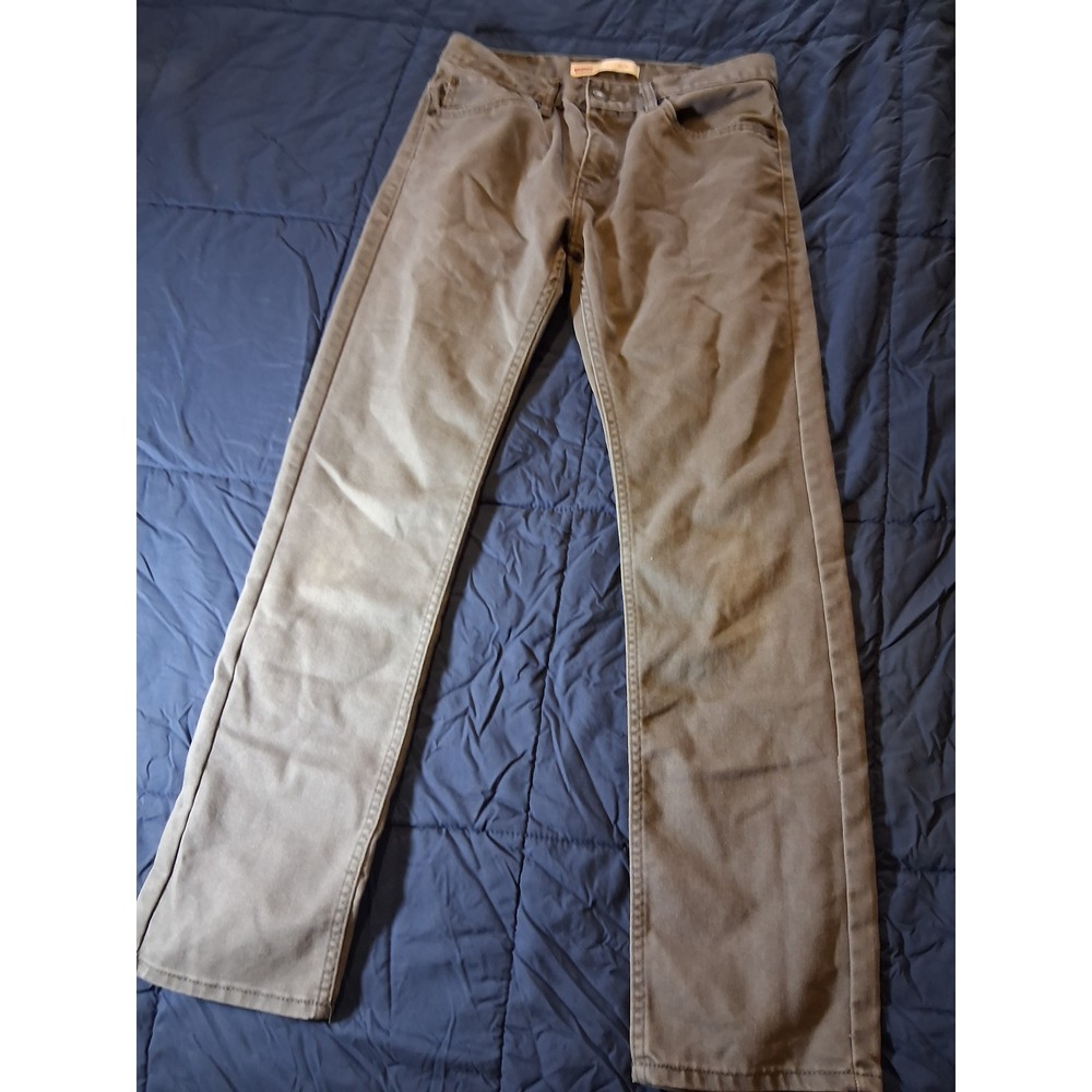 Levis 511 Slim Grey Pants Boys Size 18 Regular W29 x L29‎ 5511-307